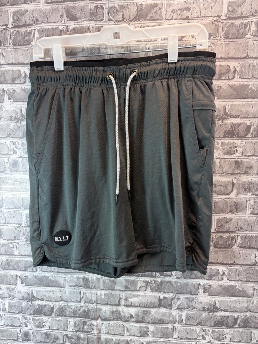 BYLT Performance Men's Grey Athletic Shorts